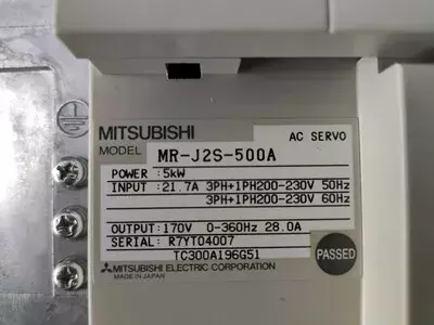 Mitsubishi MR-J2S-500A AC Servo Drive 