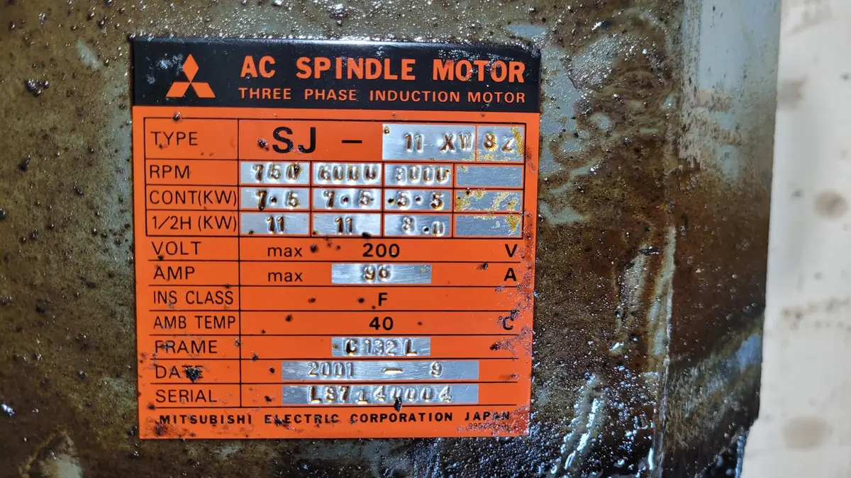 Mitsubishi Spindelmotor SJ-11XW8Z vor der Reparatur