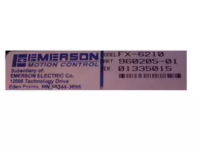 Emerson PCM11 MIT FX-6210  POSITINING SERVO DRIVE 