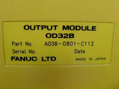 Fanuc A03B-0801-C112 OUTPUT MODULE OD32B