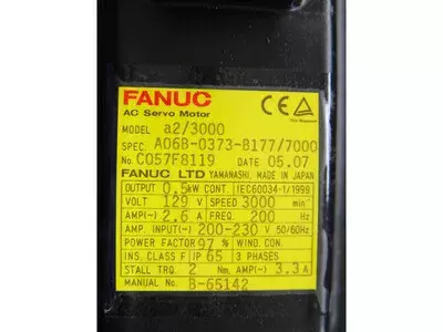 Fanuc A06B-0373-B177-7000 AC Servo Motor