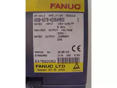 Fanuc A06B-6078-H206 C Spindle Amplifier