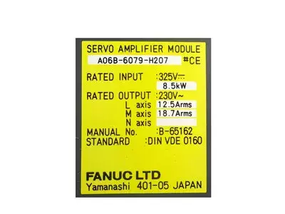 Fanuc A06B-6079-H207 Servo Amplifier  