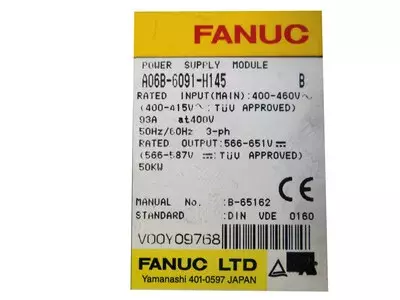 Fanuc A06B-6091-H145 Alpha Power Supply