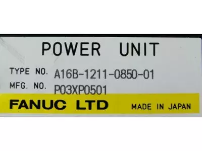 Fanuc A16B-1211-0850-01 Power Unit  