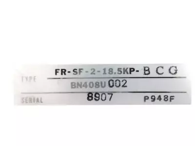 Mitsubishi FR-SF-2-18.5KP-BCG AC Spindle Controller