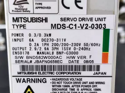 Mitsubishi MDS-C1-V2-0303 Servo Drive Unit