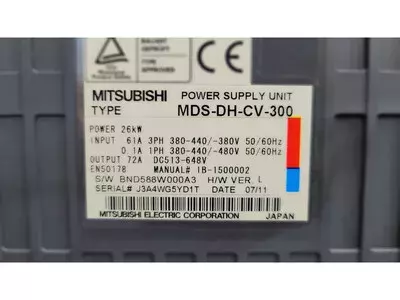 Mitsubishi MDS-DH-CV-300 Power Supply Unit