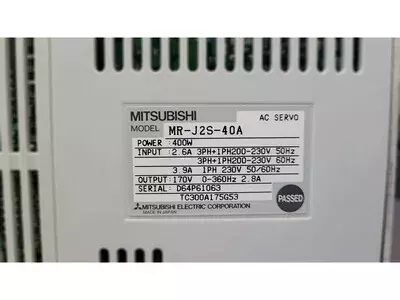 Mitsubishi MR-J2S-40A AC Servo Drive 