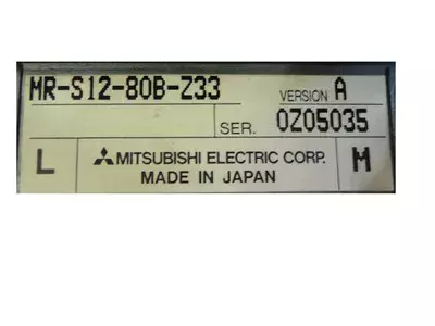 Mitsubishi MR-S12-80B-Z33 Servo Drive Unit 