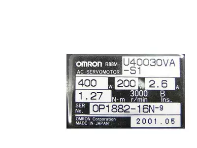 Omron R88M-U40030VA-S1 AC Servo Motor