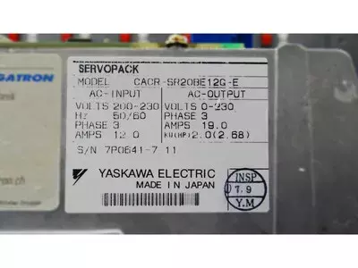 Yaskawa CACR-SR20BE12G-E Servopack