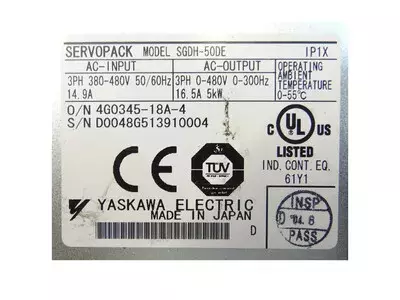 Yaskawa SGDH-50DE Servopack